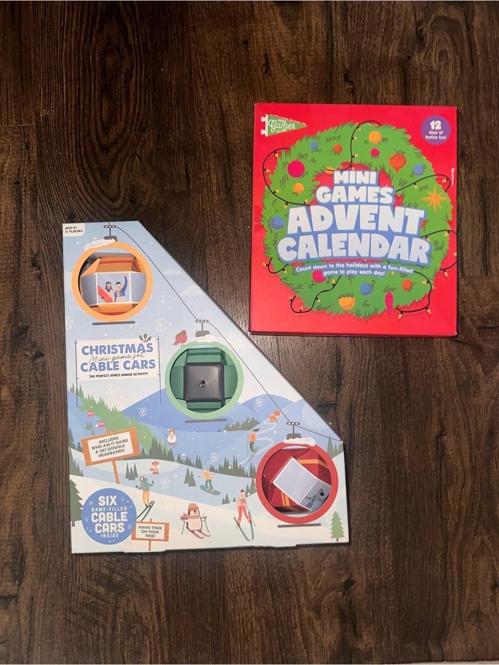 Mini Christmas Games Advent Calendar - Red | Unbranded